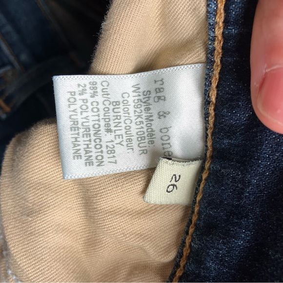 Rag & Bone Burnley Tomboy Distressed Denim Jeans size 26 - Picture 9 of 11